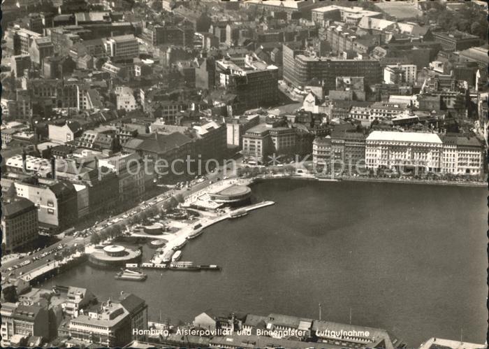 HAMBURG  CITY Fliegeraufnahme Binnenalster und Pavillon