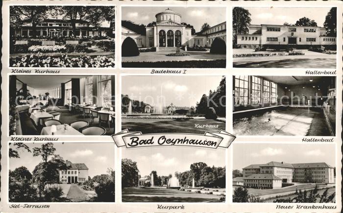 Bad Oeynhausen Kl Kurhaus Badehaus I Hallenbad Siel Terrassen Kurpark Neues Kran