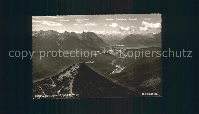 GARMISCH-PARTENKIRCHEN Bayern Blick vom Herzogstand