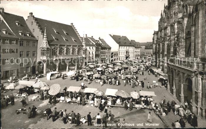 Freiburg Breisgau Marktplatz Hist Kaufhaus Muenster