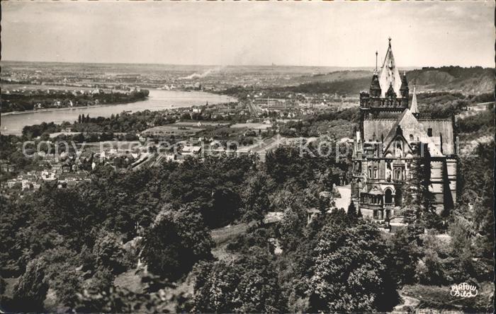 Koenigswinter Drachenburg Rheinpartie Panorama