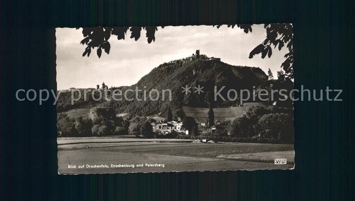 Drachenfels mit Drachenburg und Petersberg