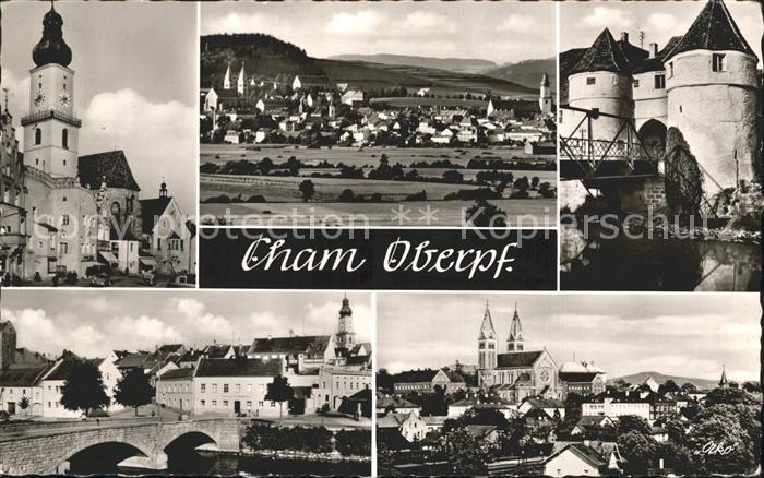 Cham Oberpfalz Kirche Panorama Schloss Dom