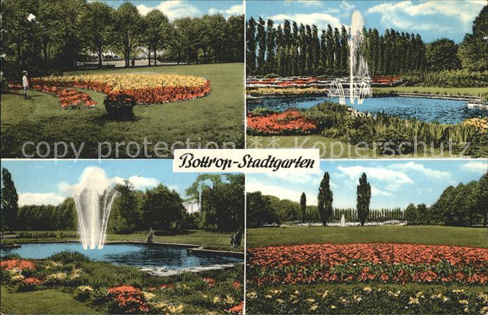 Bottrop Stadtgarten Motive Springbrunnen Blumenrabatten