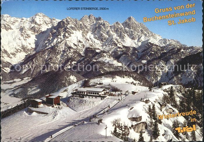 St Jakob Thurn Alpengasthaus Buchensteinwand Loferer Steinberge Fliegeraufnahme