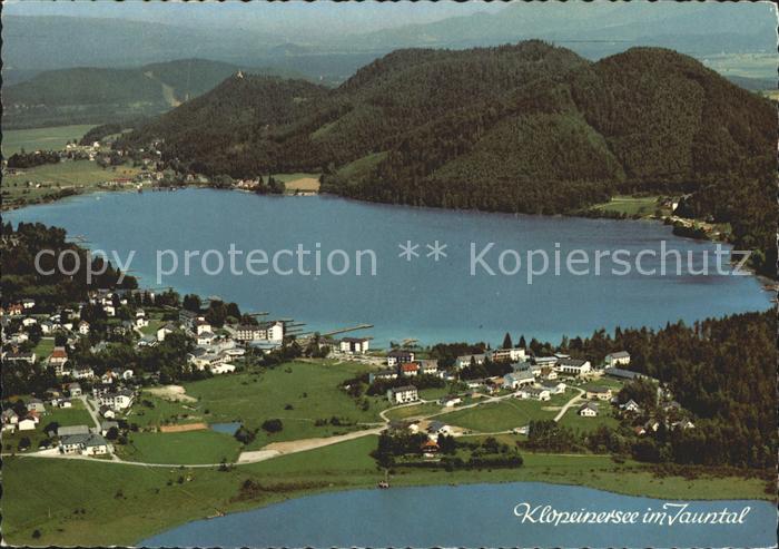 Klopeinersee im Jauntal Fliegeraufnahme