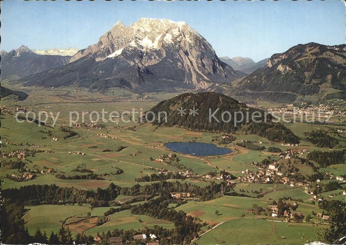 Aigen Ennstal Steiermark Panorama mit Dachstein Grimming und Puttersee