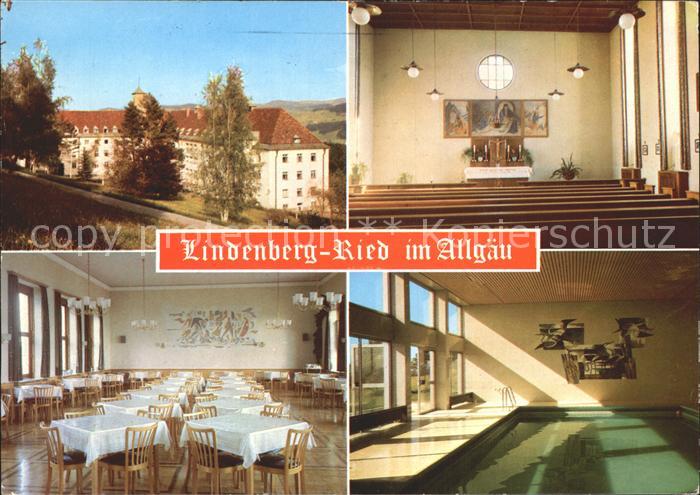 Lindenberg Allgaeu Kurklinik Ried Kapelle Speisesaal Hallenbad