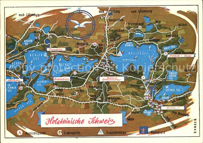 Holsteinische Schweiz uebersichtskarte