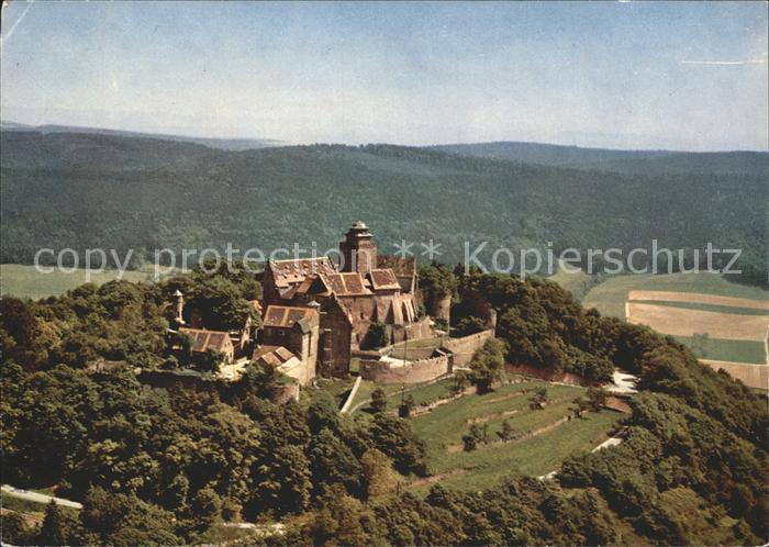 Neustadt Odenwald Burg Breuberg Fliegeraufnahme