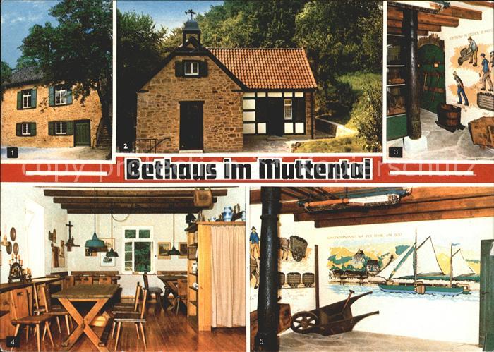 Witten Ruhr Bethaus im Muttental Strassenansicht Fachwerkanbau Geraeteraum Betst