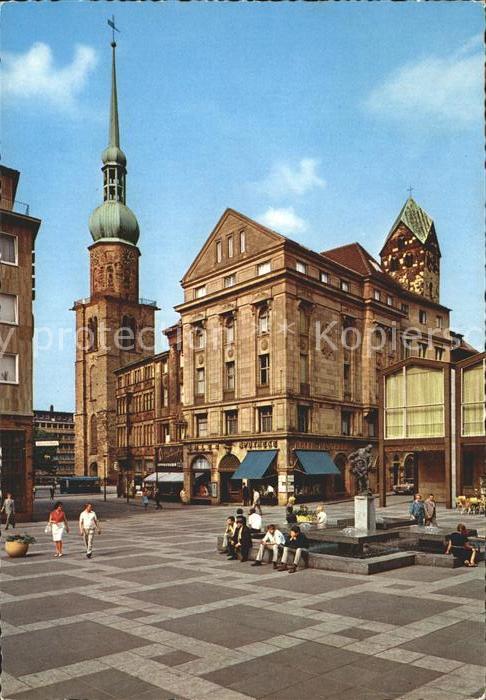 DORTMUND  CITY Reinoldikirche mit Bl?serbrunnen