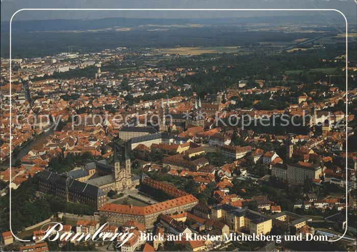 Bamberg Kloster Michelsberg und Dom Fliegeraufnahme