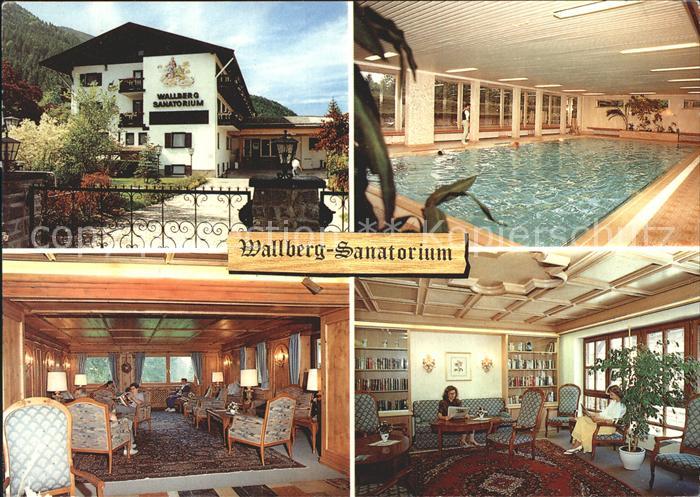 Rottach-Egern Wallberg Sanatorium Hallenbad Gastraum Leseraum