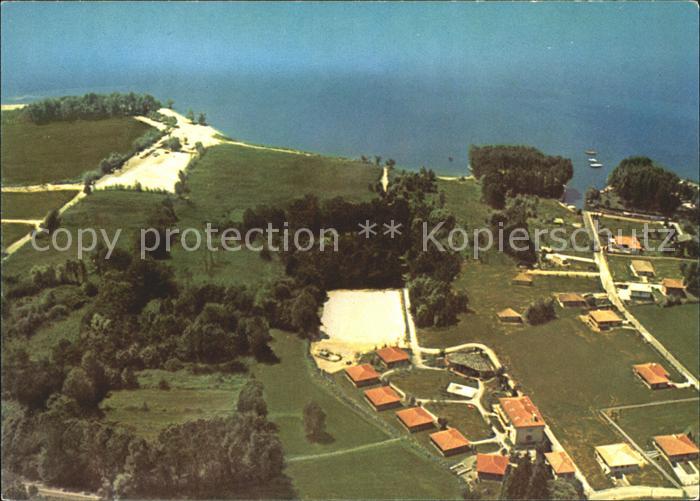 Brebbia Lago Maggiore Jugendbildungszentrum des Jugendwerk Brebbia Fliegeraufnah