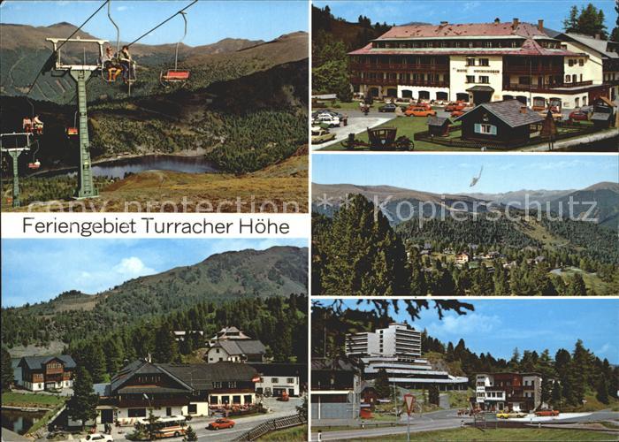 Turracher Hoehe Doppelsesselliift Hotel Hochschober Panorama Teilansichten