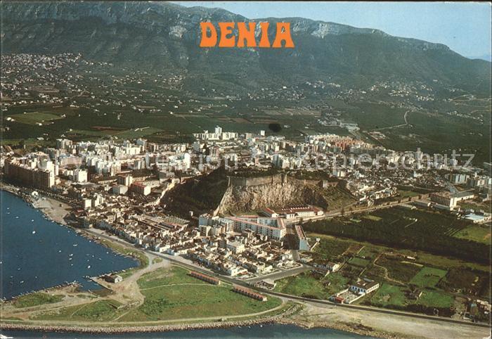 Denia Vista Aerea Pueblo y Castillo