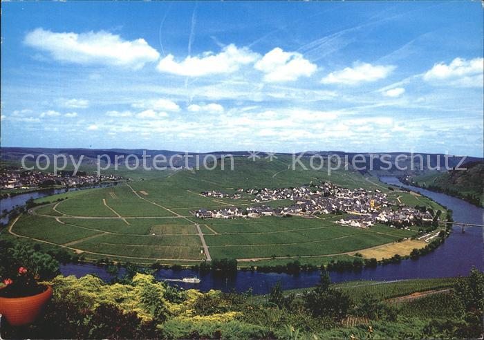 Trittenheim Mosel Grosse Moselschleife Fliegeraufnahme