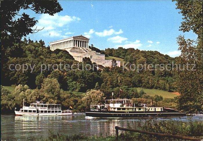 REGENSBURG Bayern Walhalla Fahrgastschiffe