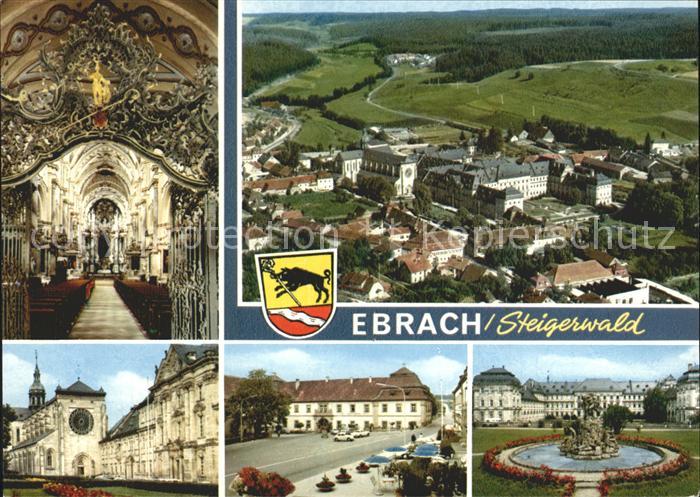 Ebrach Oberfranken Kirche Inneres Schloss Ortsansicht Fliegeraufnahme