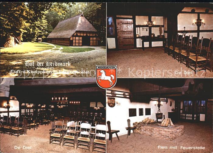 Fallingbostel Hof der Heidmark De Diel Flett mit Feuerstelle