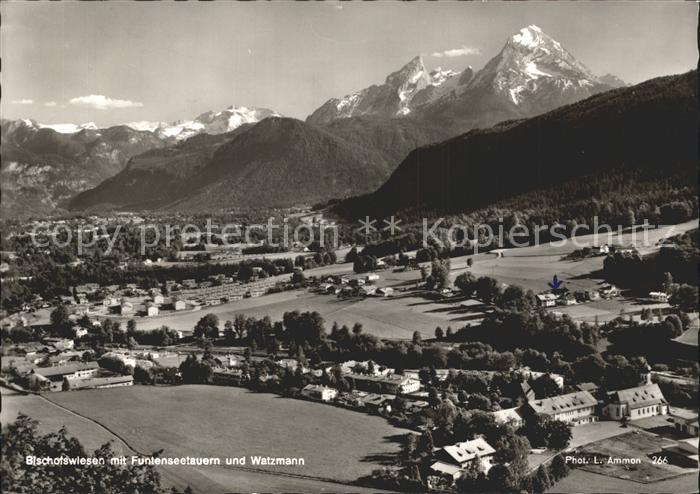 Bischofswiesen mit Funtenseetauern und Watzmann