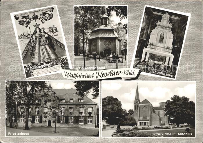 Kevelaer Gnadenbild Gnadenkapelle Kapelle innen Priesterhaus Pfarrkirche St Anto