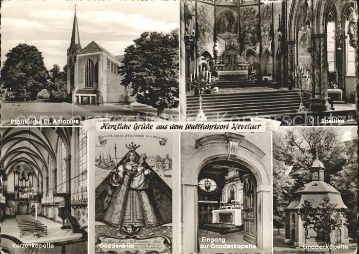 Kevelaer Pfarrkirche St Antonius Basilika Kerzenkapelle Gnadenbild Gnadenkapelle