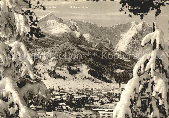 GARMISCH-PARTENKIRCHEN Bayern Winteridyll mit Zugspitzgruppe