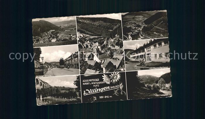 Willingen Sauerland Total Teilansicht Briloner Str Freibad Kurmittelhaus Hermeke