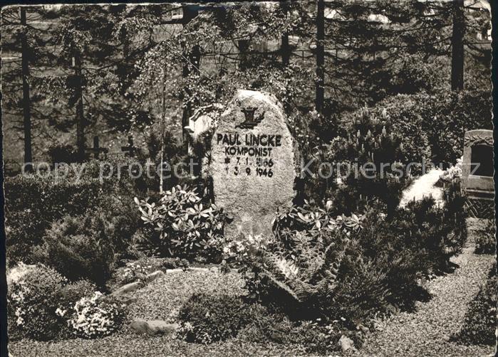 Hahnenklee-Bockswiese Harz Paul Lincke Grab