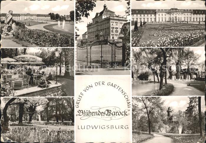 Ludwigsburg Schloss Tor Terrasse Gartenschau Bluehendes Barock Teilansichten