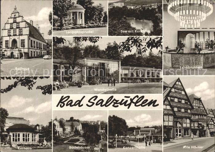 Bad Salzuflen Rathaus Leopoldsprudel See Kurklinik Trinkbrunnen Wandelhalle Kurh