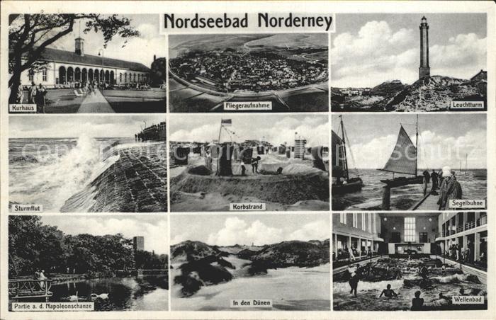 Norderney Nordseebad Kurhaus Leuchtturm Napoleonschanze