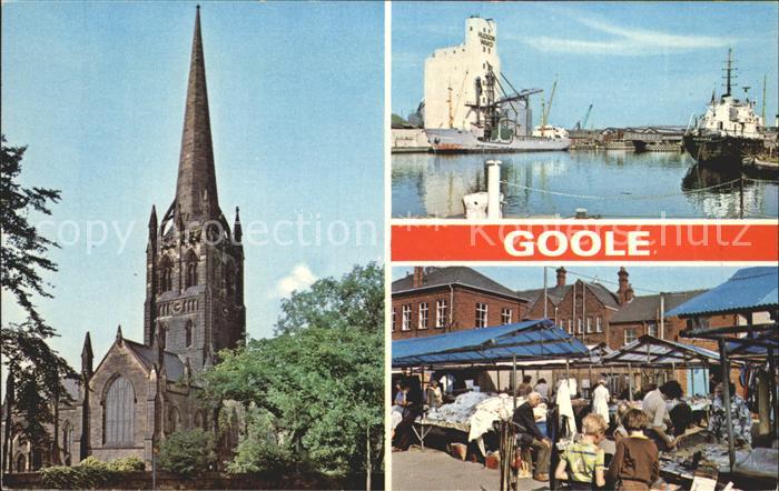 Goole East Riding of Yorkshire Kirche Markt