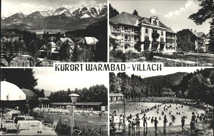 Warmbad Villach Terrasse Schwimmbad