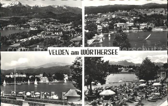Velden Woerthersee Liegewiese Stadtansicht