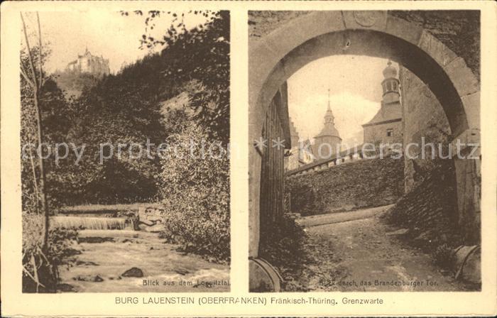 Lauenstein Oberfranken Burg Brandenburger Tor