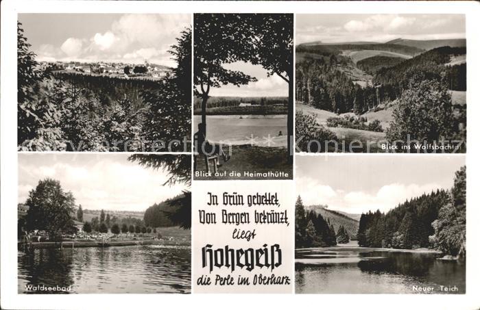 Hohegeiss Harz Neuer Teich Waldseebad Wolfsbachtal