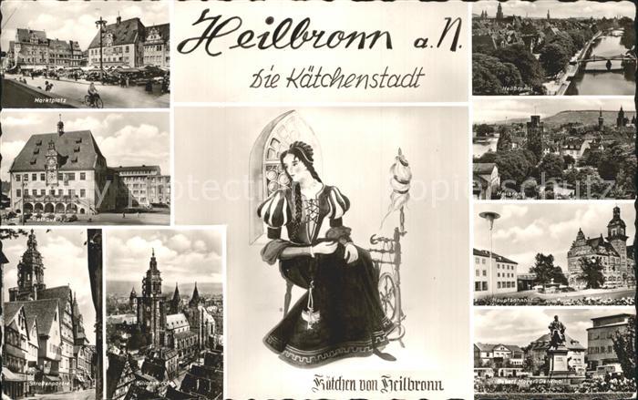 Heilbronn Neckar Marktplatz Rathaus Kilianskirche