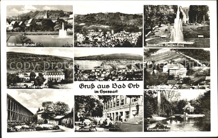 Bad Orb Kurparkweiher Gradierwerk Villenviertel