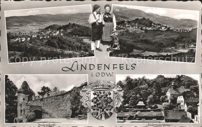 Lindenfels Odenwald Kurgarten Burghof