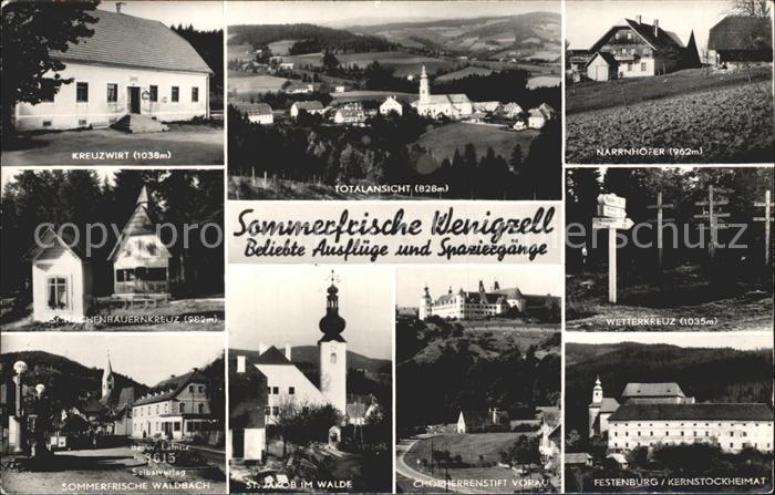 Wenigzell Totalansicht Kreuzwirt Wetterkreuz