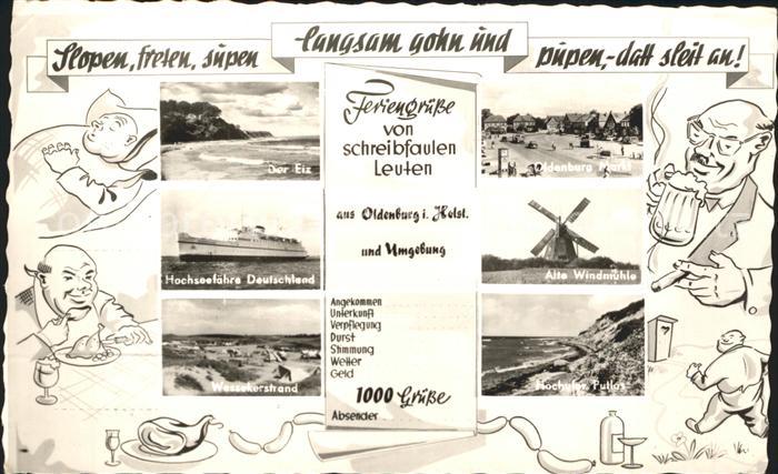 Oldenburg Holstein Hochseefaehre Deutschland Alte Windmuehle