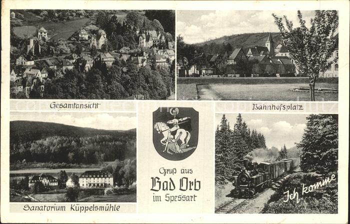 Bad Orb Bahnhofsplatz Sanatorium Kueppelsmuehle