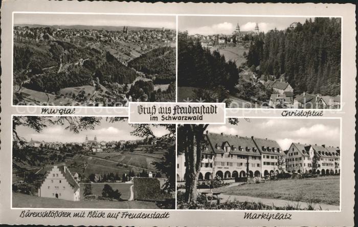 FREUDENSTADT BW Marktplatz Murgtal Baerenschloesschen