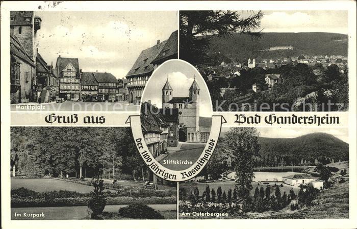 Bad Gandersheim Stiftskirche Marktplatz Kurpark