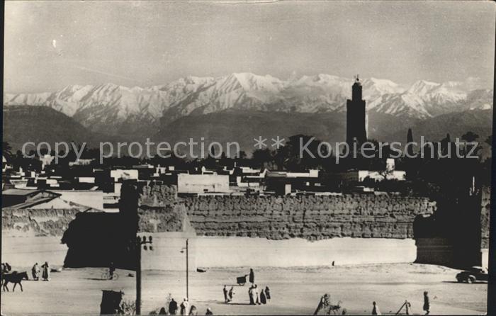 Marrakech Les remparts L Atlas