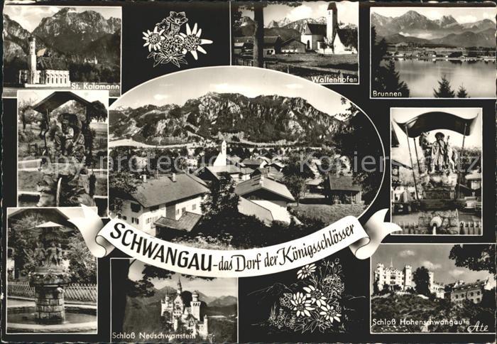 Schwangau Brunnen Schloss Neuschwanstein