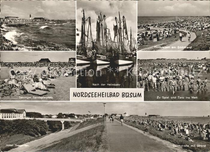 Buesum Nordseebad Watt Strand Deichstrasse